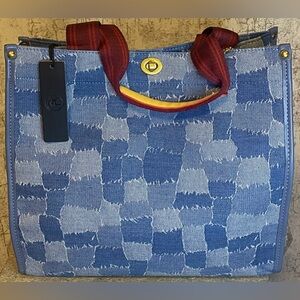 NWT! MC Handbags Large Patchwork Tote